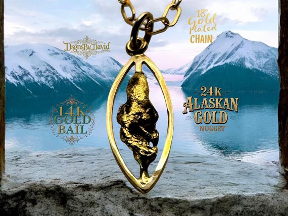 24K ALASKAN GOLD NECKLACE