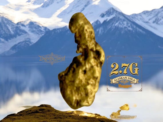 24K ALASKAN GOLD NUGGET