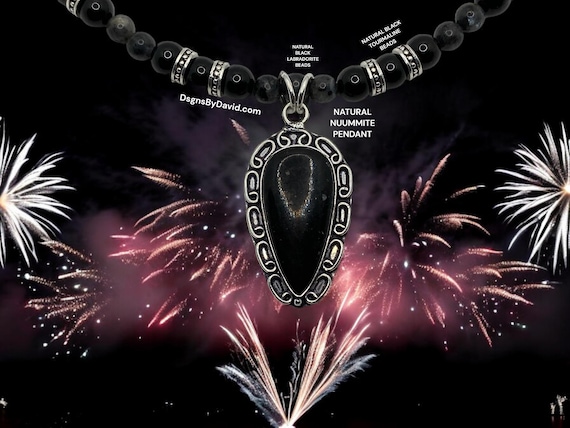 NATURAL NUUMMITE BEADED Necklace