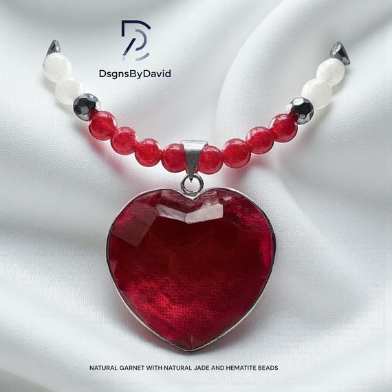 ALL NATURAL GARNET Necklace