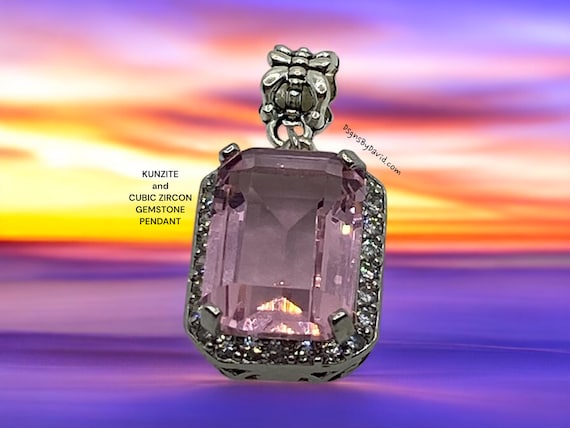 GORGEOUS PINK KUNZITE Gemstone Necklace