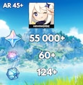 NA | GENSHIN impact reroll account【55,000+ PRIMOGEMS】