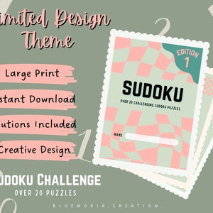 Sudoku Challenge Checked Design #EDITION1 Digital
