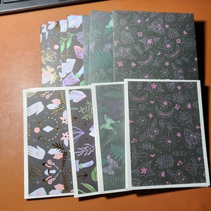 Blank cards with envelopes//A2 sized//4 pcs set