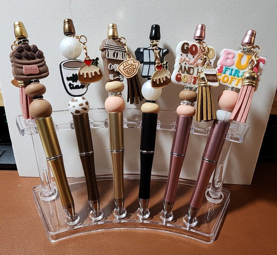 Coffee Themed Beaded Pens