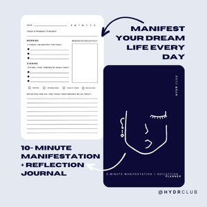 10-Minute Manifestation & Reflection Journal - Deluxe Life Planner To Reach Your Goals and Practice Reflection and Manifestation