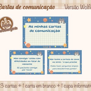 Cartas de comunicação diarias| Não falando | Não verbal | Semi Verbal | Autismo | Neurodivergente | Desligamento Verbal | Lobo Chan | Crianças perdidas