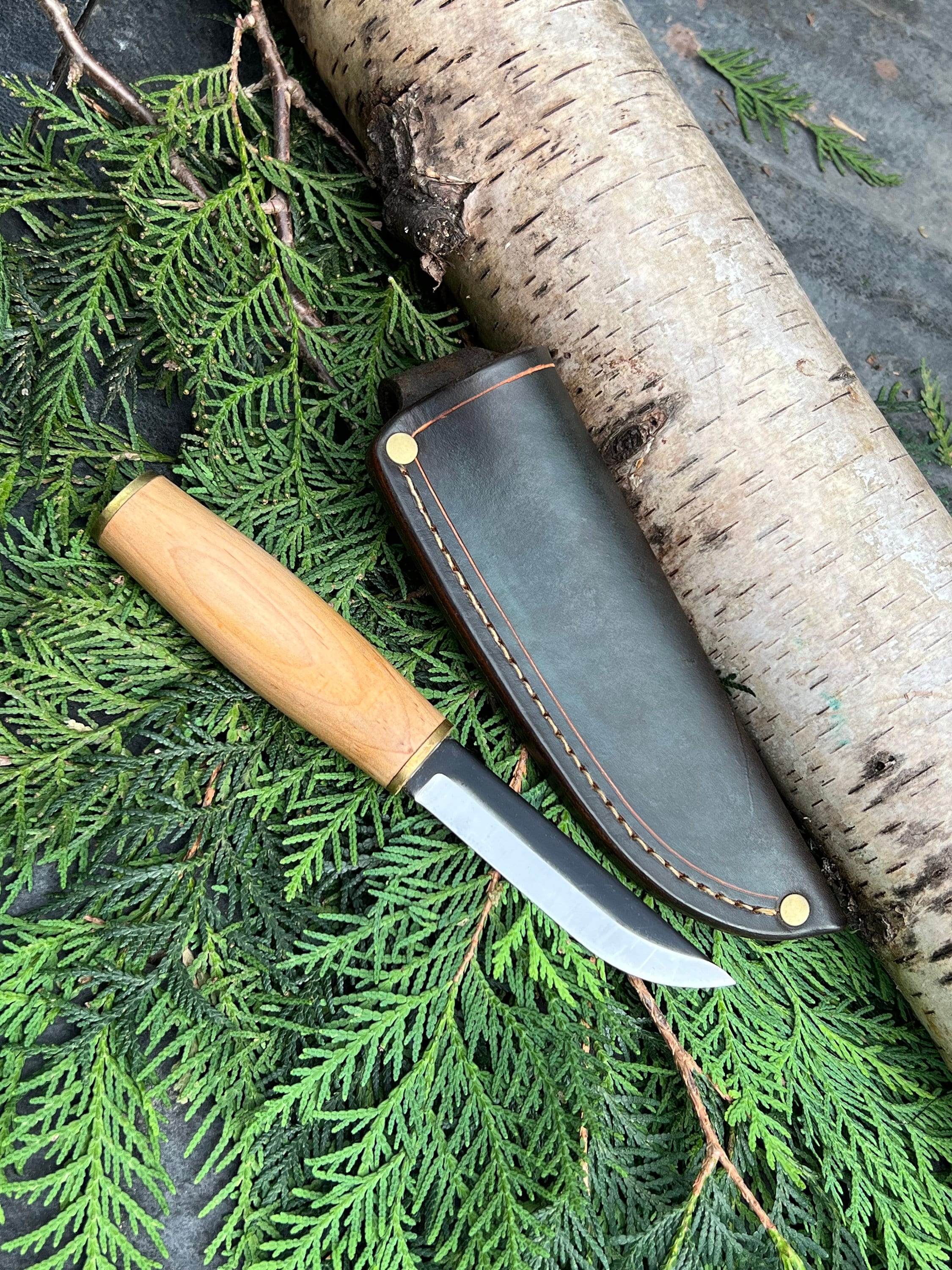 Puukko Style Bushcraft Knife Etsy