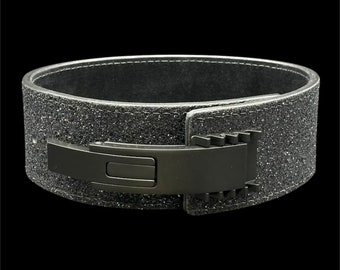 black GLITTER LEVER Belt | Weightlifting Belt | Anime lever Belt | gym belt | Lever belt | Embroidered Lever Belt | Christmas Gift | Gym Gift