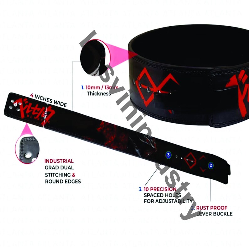 Berserk Anime Belt Baki Lever Lifting Belt Anime Gym Belt Etsy UK