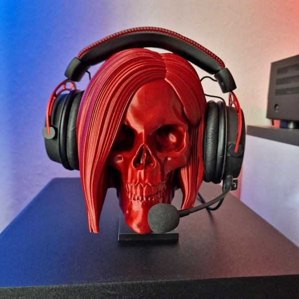 Headset- & Kopfhörer Halter| Deko | Frau | Totenkopf | PS5 | XBOX | PC | Hifi