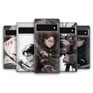 Custodia per telefono Levi Ackerman Attack on Titan AOT Anime Manga Cover per Google Pixel 9, 9A, 9 Pro, 9 Pro XL, 8A, 8 Pro, 8, 7 / iPhone / Samsung