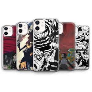 Capa de celular Soul Eater com estampa de anime e mangá Death The Kid para iPhone 17 | Samsung S25 | Google Pixel 10