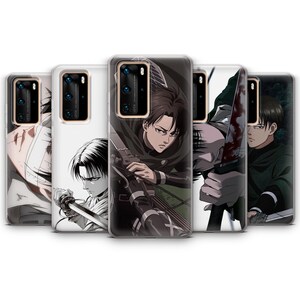 Funda de teléfono de Attack on Titan AOT Levi Ackerman Anime Manga Cover para iPhone 17 / Samsung S25 / Google Pixel 10 imagen 9