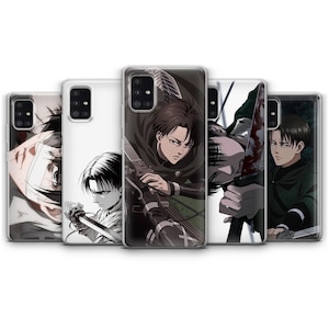Funda de teléfono de Attack on Titan AOT Levi Ackerman Anime Manga Cover para iPhone 17 / Samsung S25 / Google Pixel 10 imagen 10