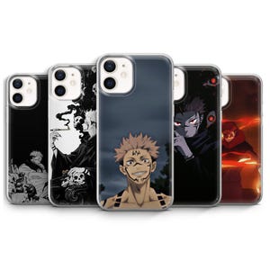 Ryomen Sukuna Coque Jujutsu Kaisen Cursed Anime pour iPhone 16, 16e, Pro, 16 Plus, 16 Pro Max, 15, 14, 13, 12 | Samsung | Pixels