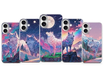 Cute Wolf Phone Case Wildlife Animal Cover for iPhone 18 | Samsung S26 | Google Pixel 11 Pro