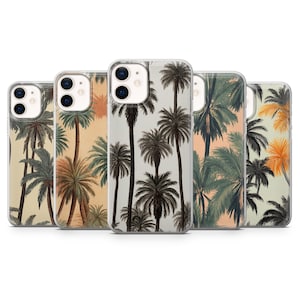 Coque de portable palmiers Feuille de palmier Summer vibes pour iPhone 16, 16 Pro, 16 Plus, 16 Pro Max, 15, 14, 13, 12, 11 | Samsung | Pixel de Google