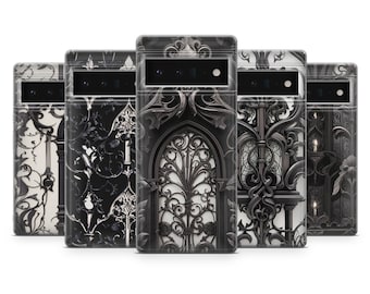 Gothic Phone Case Dark Black Goth Emo Cover for Google Pixel 10 | Samsung S25 | iPhone 17