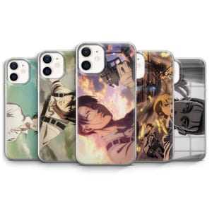 Attack on Titan Phone Case AOT Levi Ackerman Mikasa Eren Anime Manga Cover for iPhone 17 | Samsung S25 | Google Pixel 10