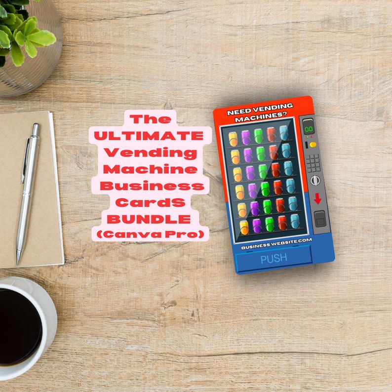 Vending Machine Unique Business Cards Vending Machines Etsy