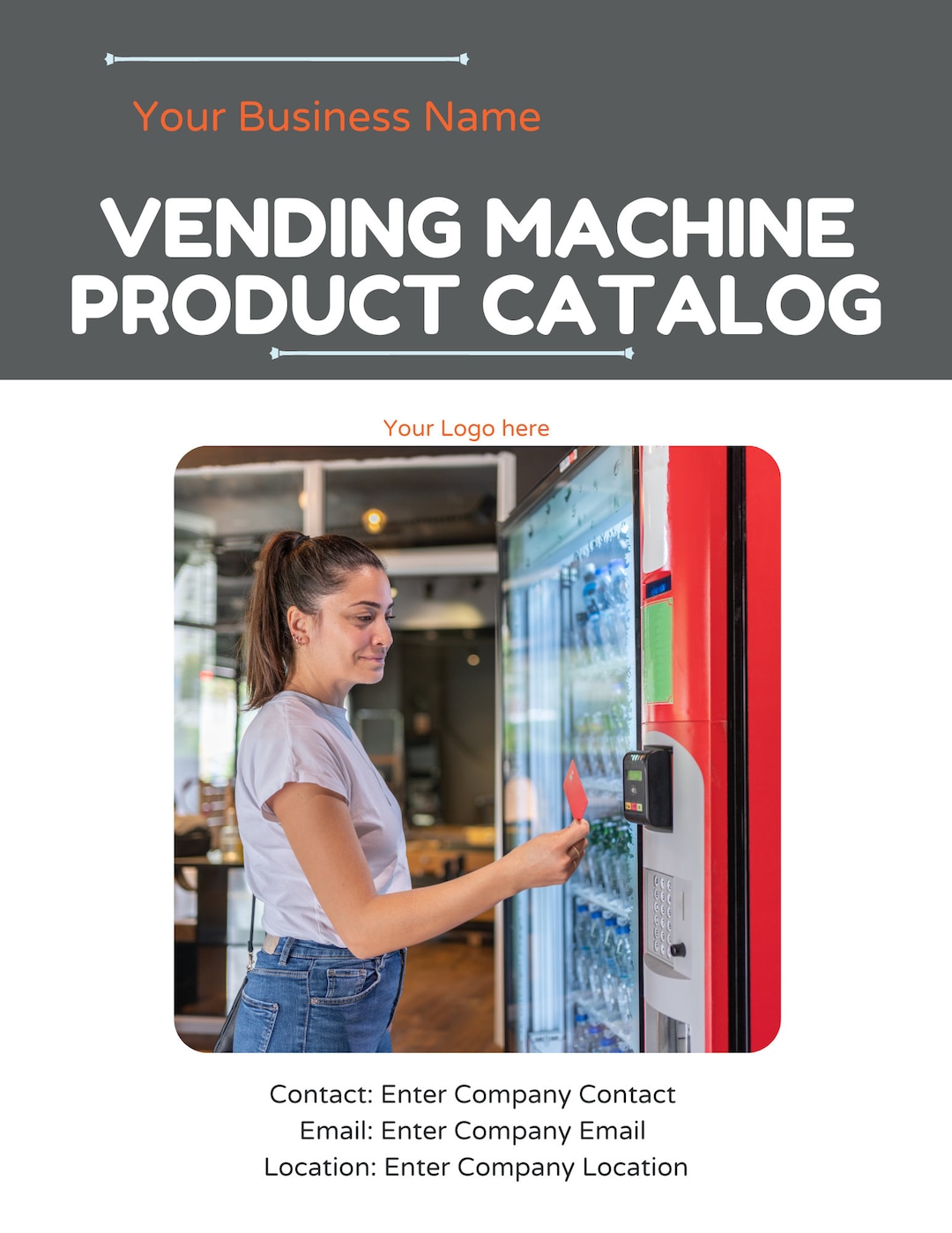 Vending Machine Product Catalog Snacks and Drinks Catalog Etsy