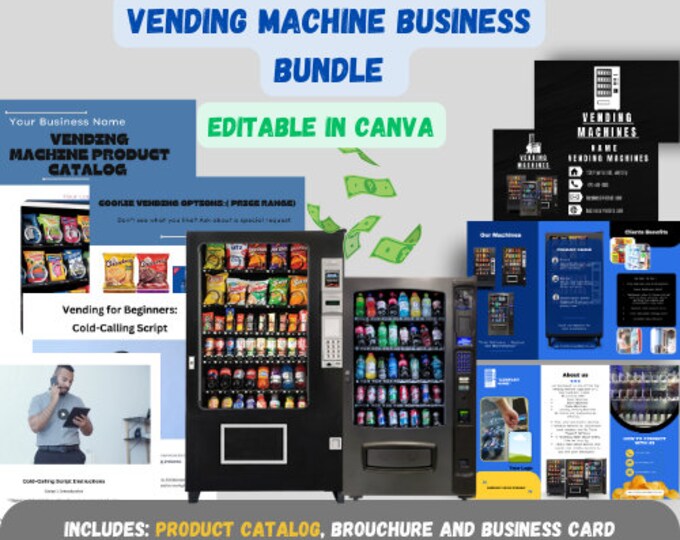 Vending Machine Bundle Cold Calling Guide Vending Business Card