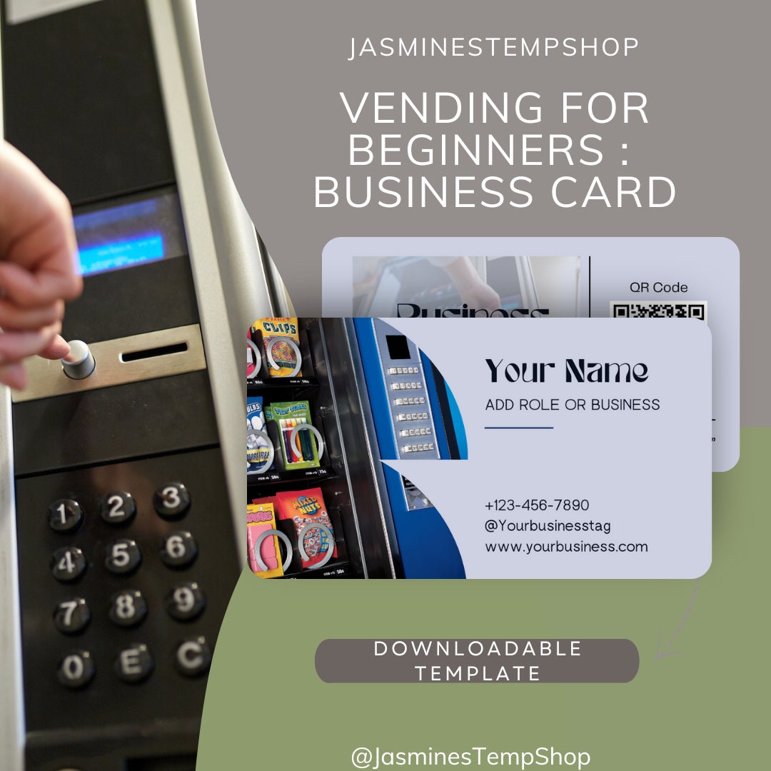 Vending Machine Business Calling Cards, Vending Machine Business Cards