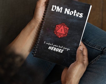 Spiralblock des Dungeon Masters Feldzug Tagebuch | D & D Notizbuch | DM Notizbuch | dm Geschenk