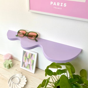 Wavy Shelf - Squiggle Shelf - Blob Shelf - Splash Shelf - Curvy Shelf - Eclectic Decor - Maximalist Decor - Funky Decor - Retro Decor