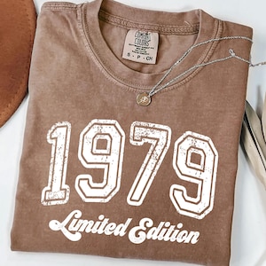 1979 Birthday T-Shirt: Comfort Colors Retro Limited Edition Tee