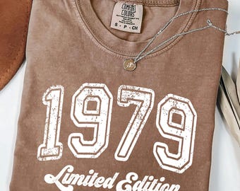 1979 Birthday T-Shirt: Comfort Colors Retro Limited Edition Tee