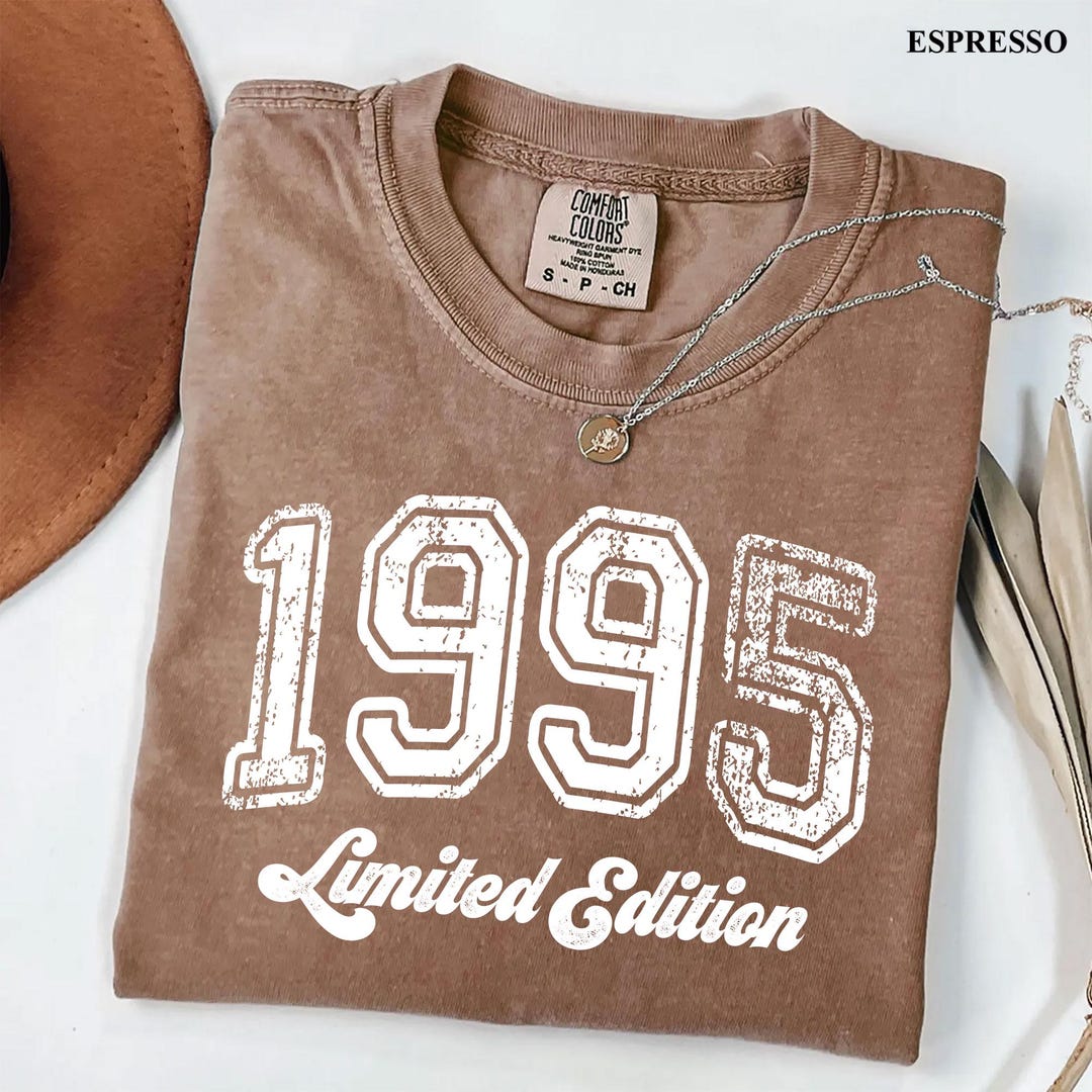 Vintage 1995 Limited Edition T-shirt: Garment-dyed Retro Tee - Etsy