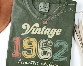 Camiseta vintage de edición limitada de 1962: regalo para el 63.º cumpleaños
