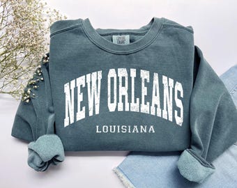Vintage New Orleans Sweatshirt: Retro NOLA Crewneck, Mardi Gras Gift