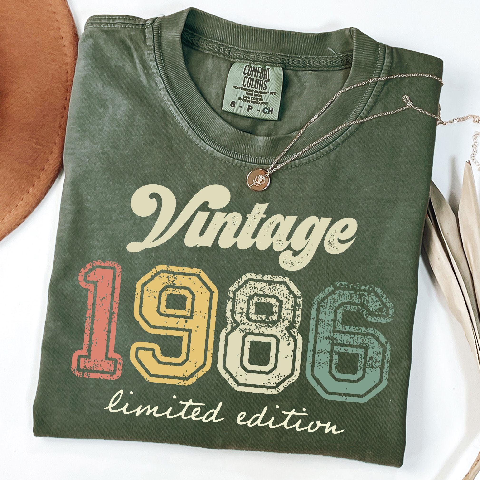Vintage 1986 Tee, Retro Birthday Shirt, 80s Baby Unisex Top - Etsy