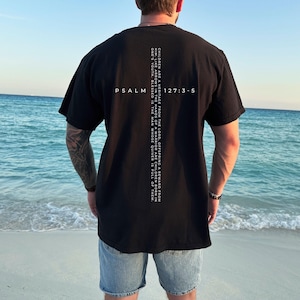 Children Are a Heritage Psalm 127:3-5 Cross Shirt, Faith-Based Father's Day Gift, Bible Verse Dad T-Shirt, Christian Family Apparel