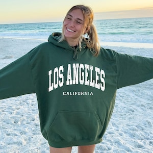 Vintage Los Angeles Hoodie: California College Style Pullover