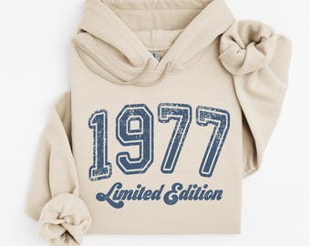 1977 Limited Edition Hoodie: Retro Birthday Gift - Etsy