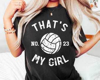 Custom Volleyball Mom T-Shirt: Personalized Player Number Tee