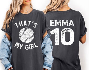 Custom Baseball Parent Shirt: Personalized Name & Number - Game Day Tee