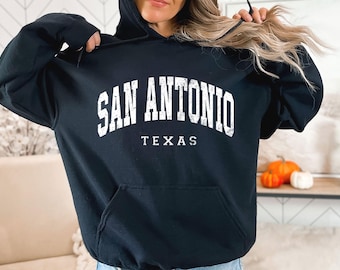 Vintage San Antonio Texas Hoodie: Unisex College Pullover