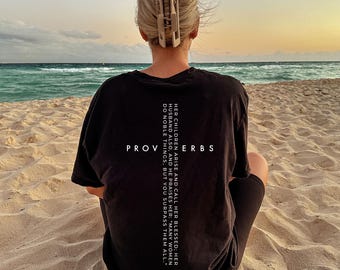 Proverbs 31 Christian T-Shirt: Blessed Noble Woman Bible Verse Tee