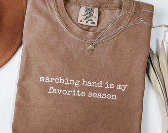 Marching Band Season T-Shirt: Minimalist Music Student Tee