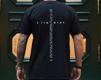 2 Timothy 1:7 Christian T-Shirt, Faith Over Fear Scripture Tee