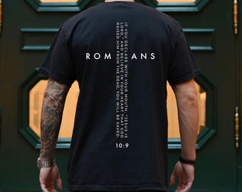 Romans 10:9 Salvation Shirt - Jesus Is Lord Christian Tee