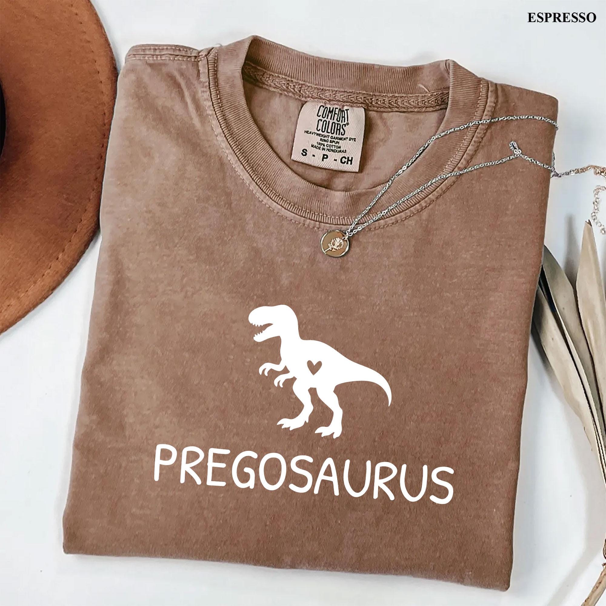 Pregosaurus Maternity Shirt: Funny Dinosaur Pregnancy Announcement