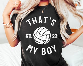 Custom Volleyball Parent T-Shirt: That's My Boy, Personalized Team Pride