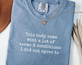 Funny Chronic Illness Shirt: Sarcastic Mental Health Awareness Tee