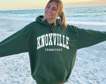Vintage Knoxville Tennessee Hoodie: Distressed College Style Sweatshirt